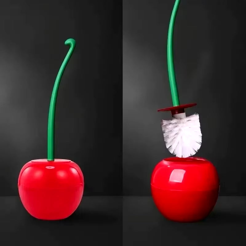 Cherry Shaped Toilet Brush Set