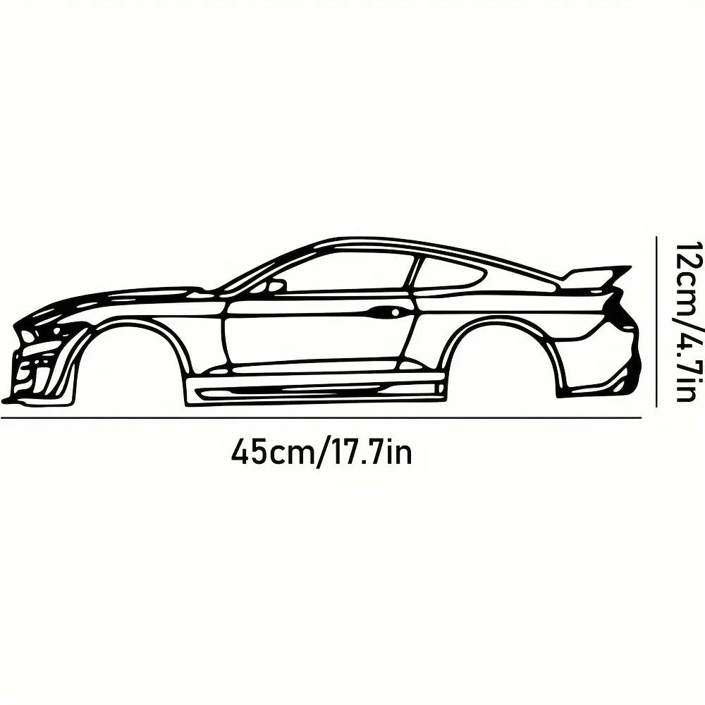 Metal Line Sports Car Wall Art