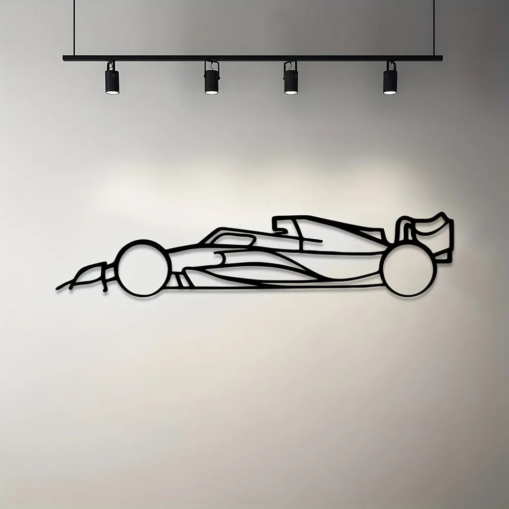 Metal Line Sports Car Wall Art
