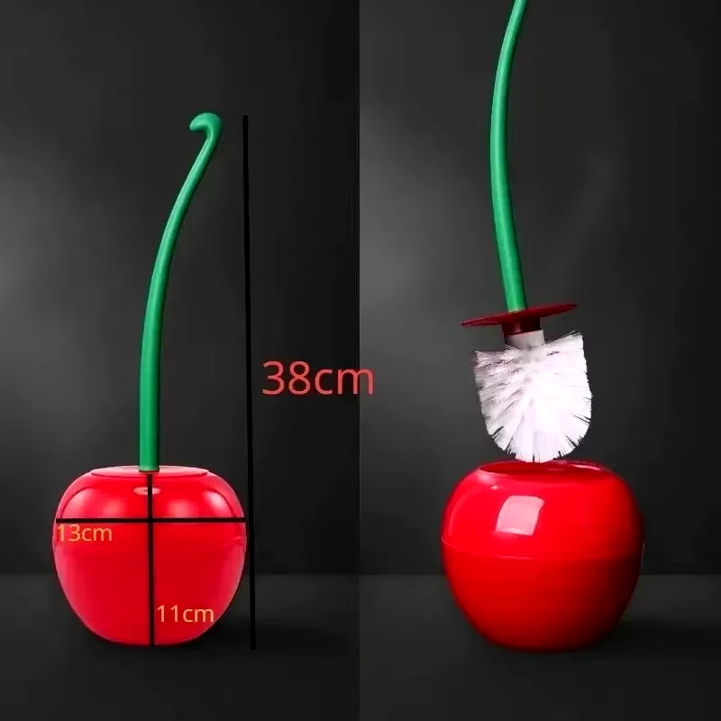 Cherry Shaped Toilet Brush Set